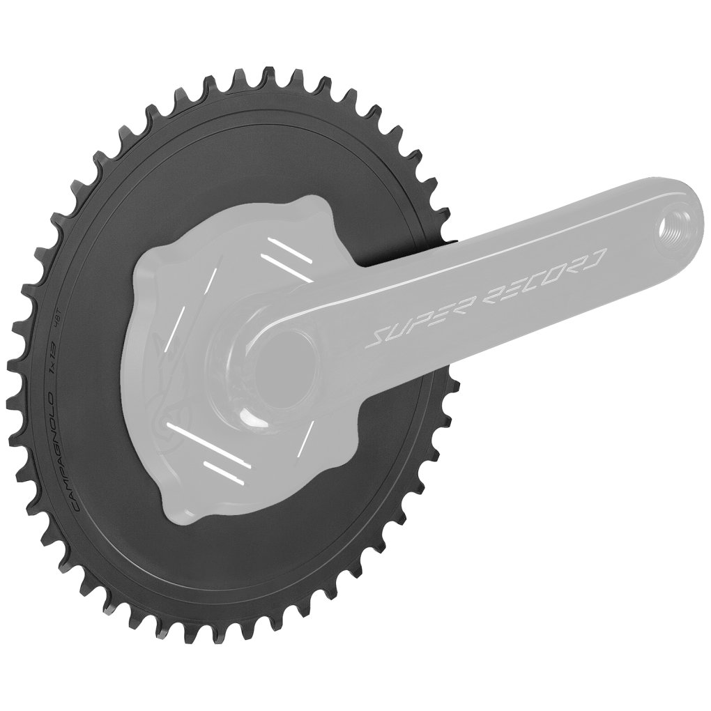 Plateau Campagnolo Record EPS C10 - 53/39 - BCD 135 - Aluminium Argenté - Occasion