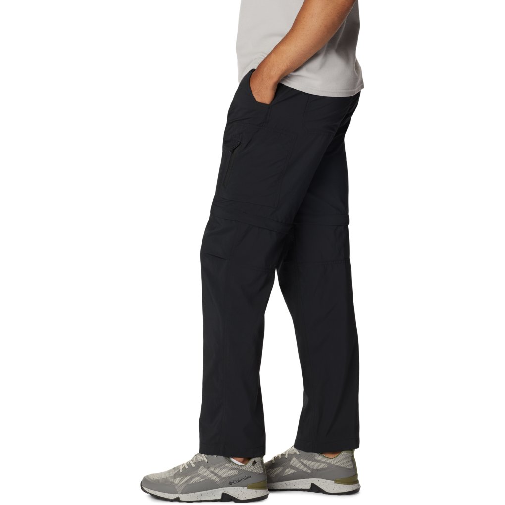 Columbia Silver Ridge Utility Convertible Pants Men Black Length 32''