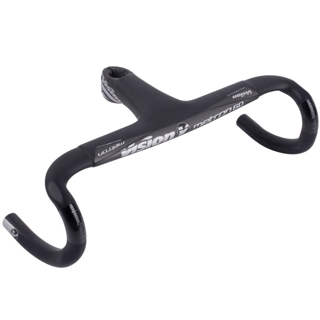 vision metron 6D 400×110 Vision Metron 6D Integrated Road Handlebar + Stem - UD Carbon | BIKE24