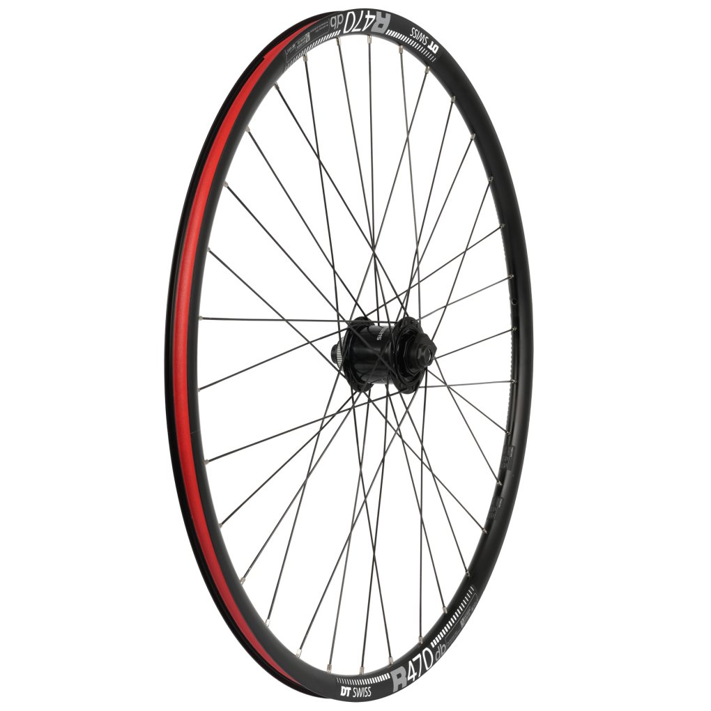 パーツ DT SWISS R470 DT Swiss R470 db Aluminum 700c Wheelset thru axle 12mm