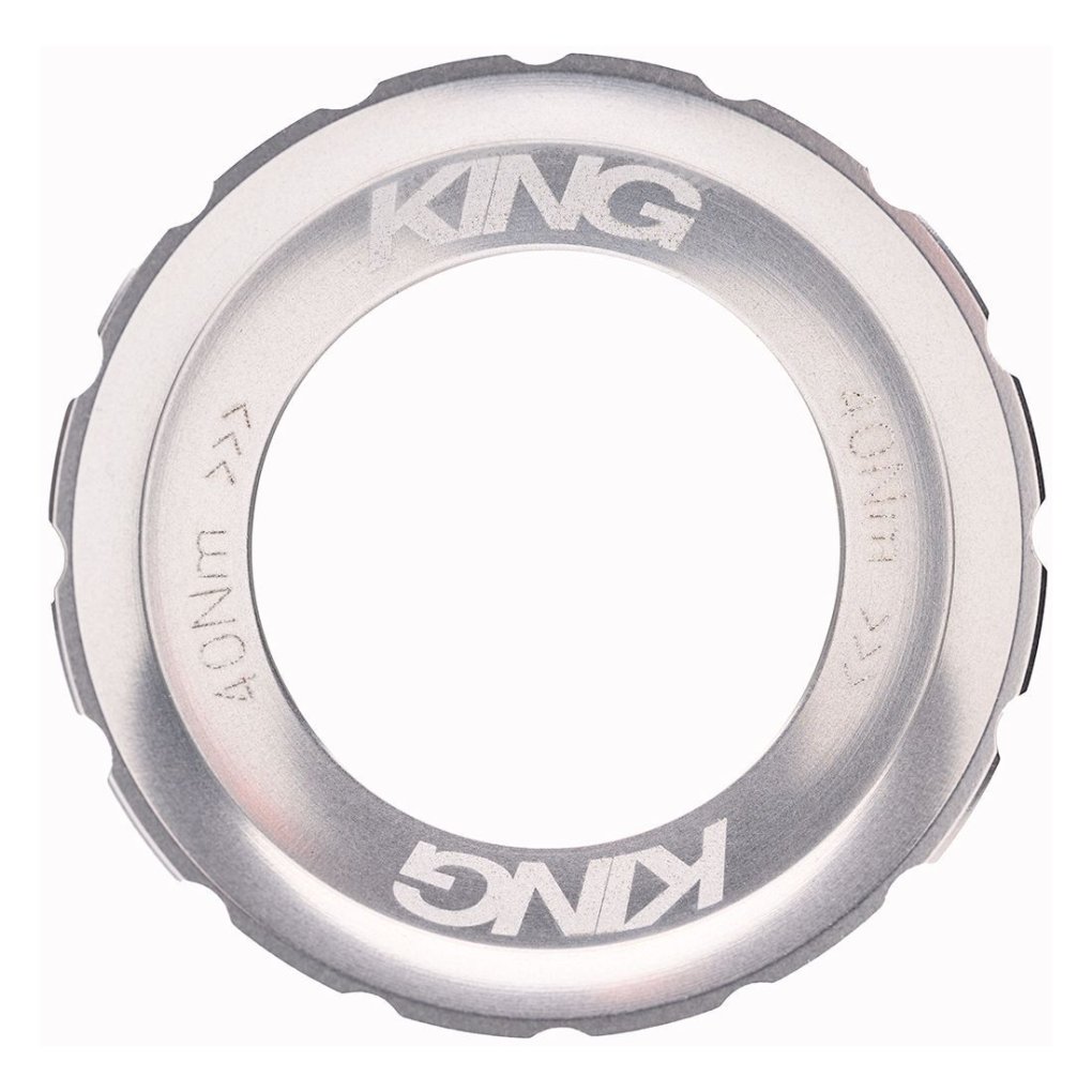 Chris King Lockring センターロック ロックリング シルバー Chris King Lock Ring - Centerlock | External Spline - silver
