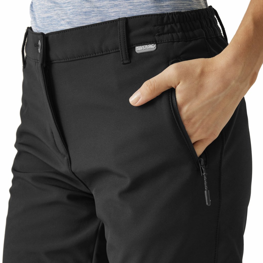 Regatta Geo Softshell-Hose II Damen Schwarz 800 BIKE24