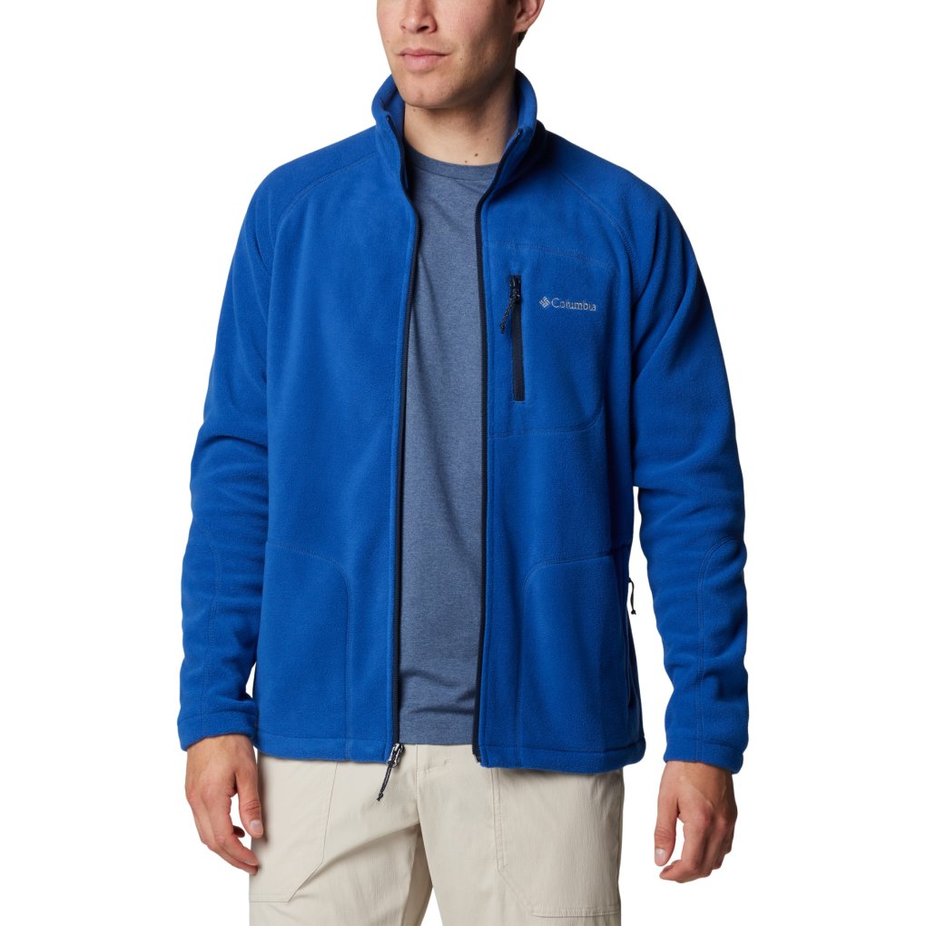Columbia Fast Trek II Full Zip Fleece Jacket Men Mountain Blue