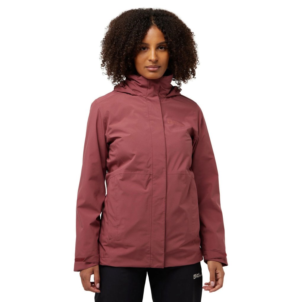 Jack Wolfskin Rotwand 3In1 Jacket Women red ochre