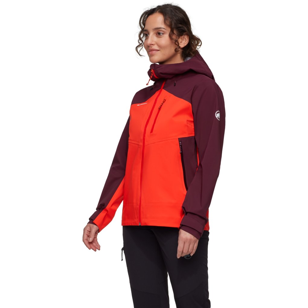 Mammut Alto Guide Hardshell Hooded Jacket Women mammut red-vin