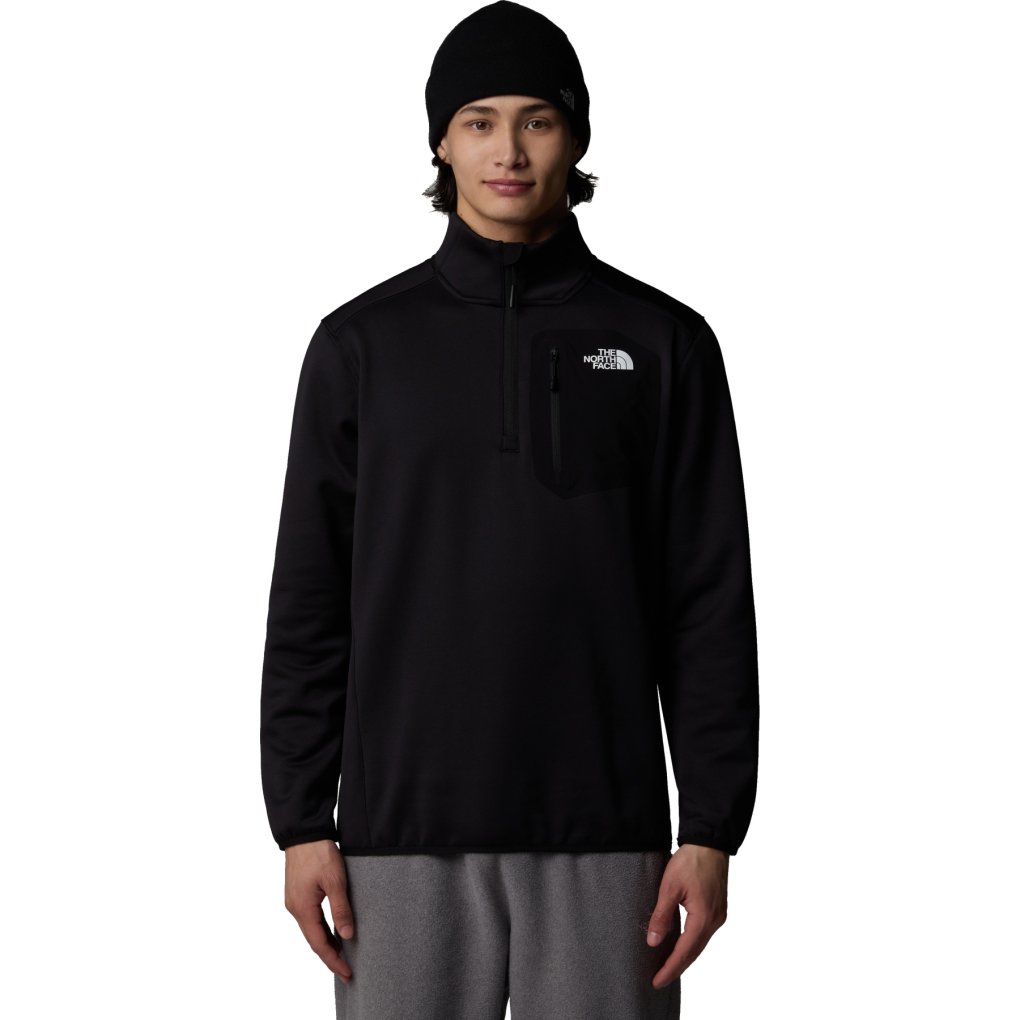 The North Face Polaire Homme - Crest 1/4 Zip - TNF Black - BIKE24