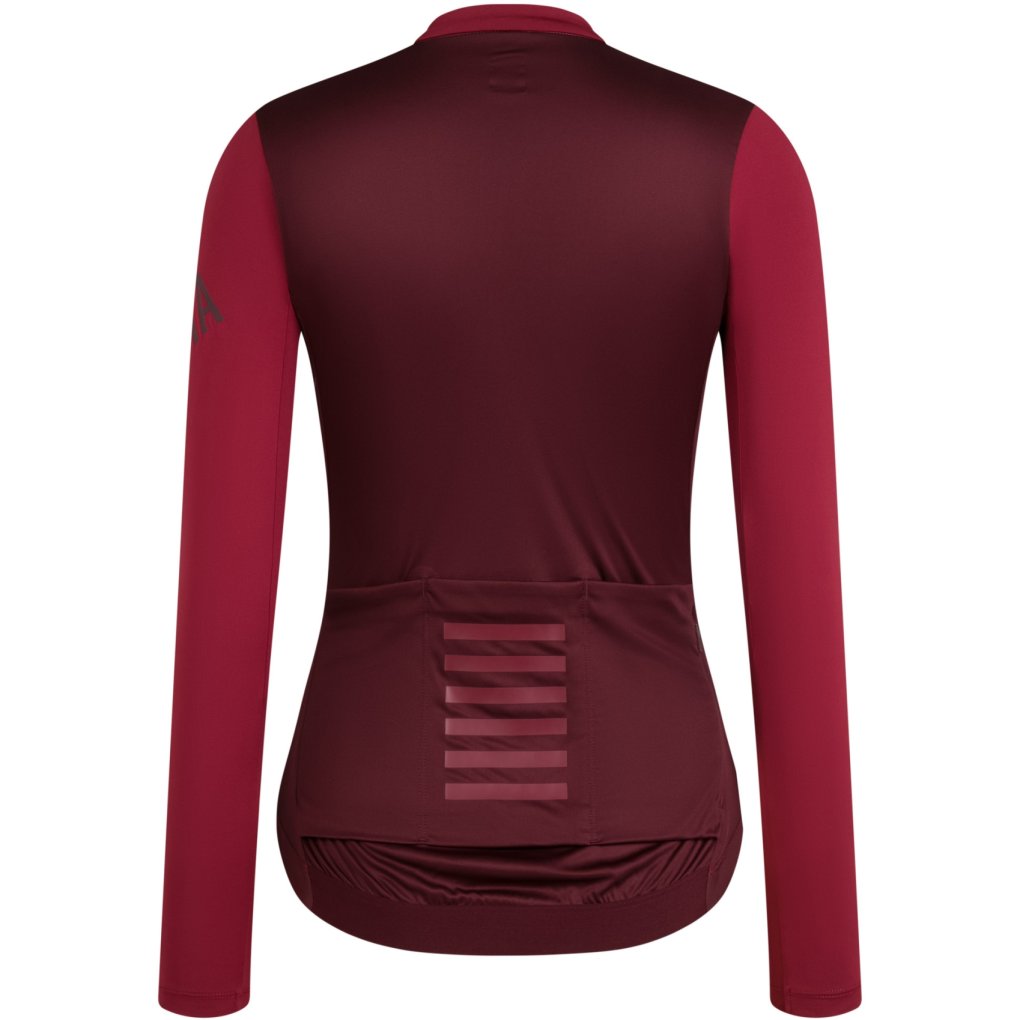 Rapha Pro Team Lightweight Long Sleeve Jersey Women - burgundy