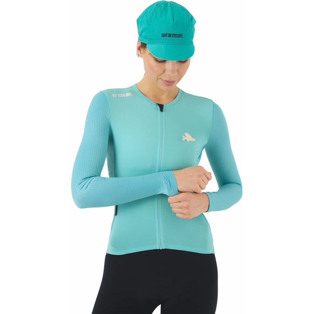 Café du Cycliste Roxane Langarmtrikot Damen - riviera blue | BIKE24 AT