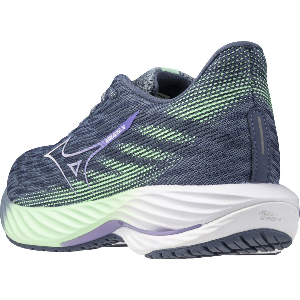 Mizuno Wave Rider 28 Running Shoes Women Citadel/White/Neo