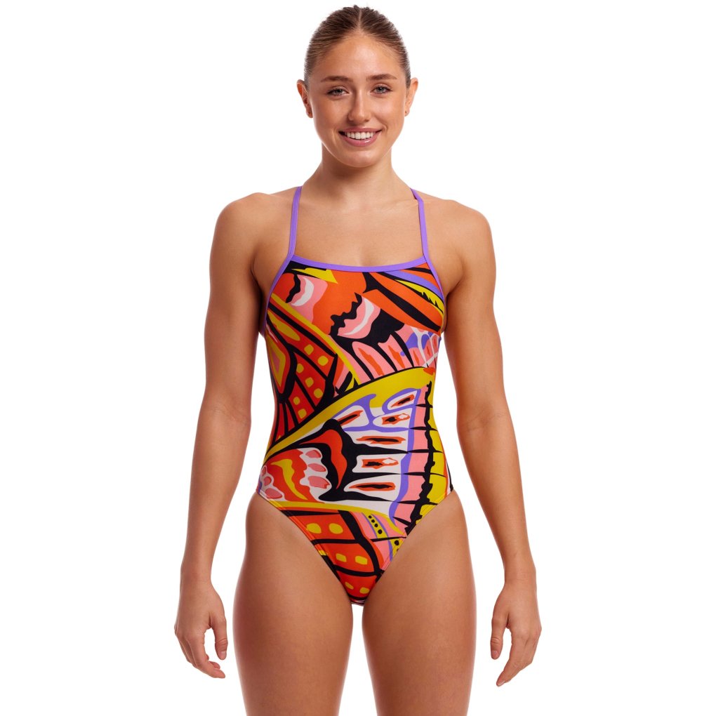 Funkita Tie Me Tight Eco One Piece Swimsuit Women Gold Tips