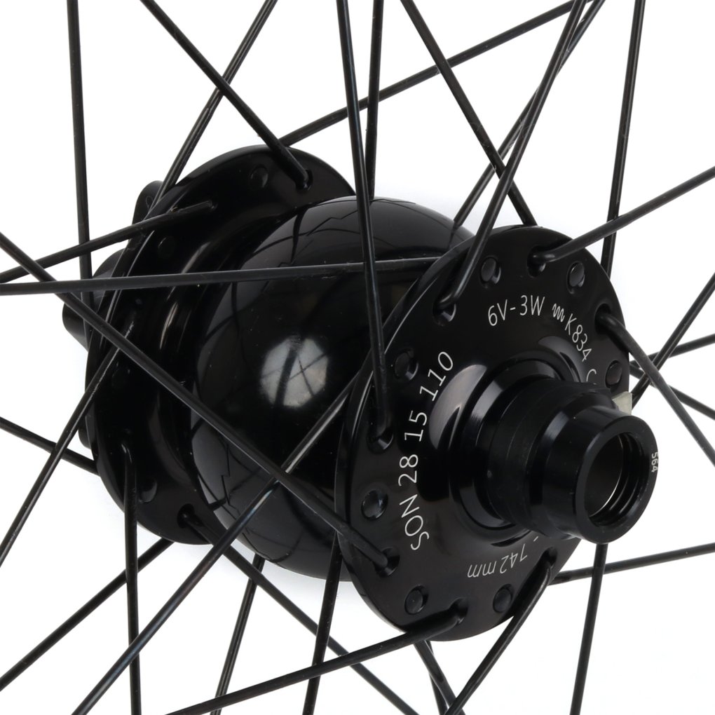 Dynamo An Lun Aero SX 6V 3W Double Connexion Pour Vélo - Modèle Noir