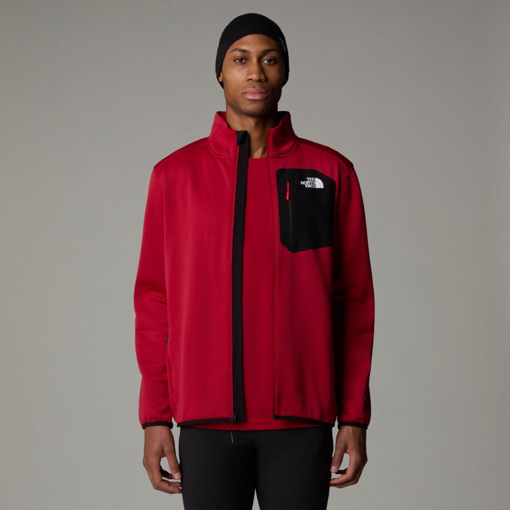 Fleece Jacket Mens Red North Face Jacket The North Face Crest