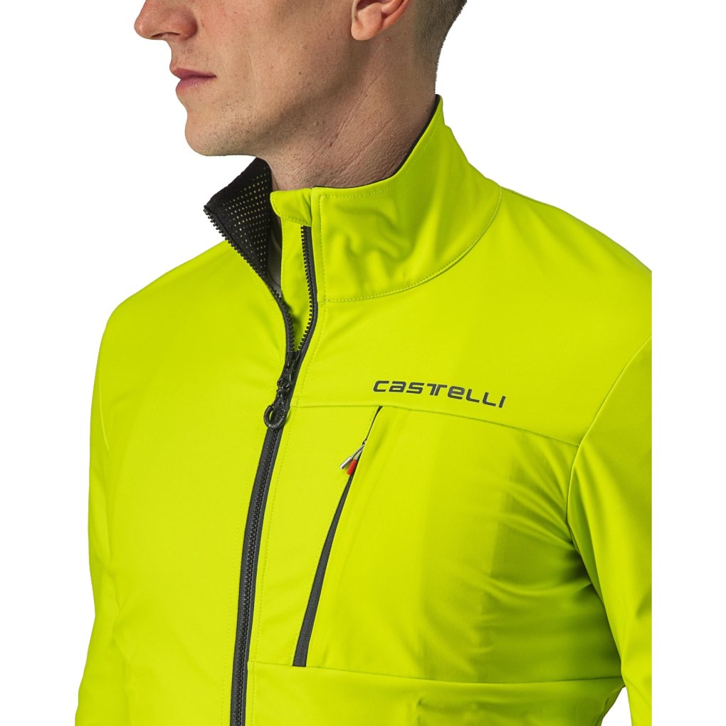 Castelli Go Jacket Men - rover green/red orange 303 | BIKE24