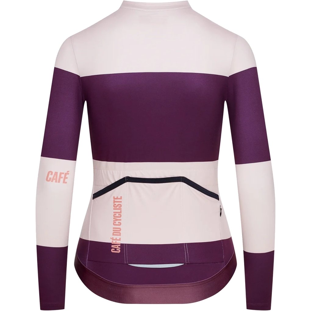 Cafe du cycliste コンスタンス レディース Women's Cycling Jersey Constance Black Quetsche – Café du