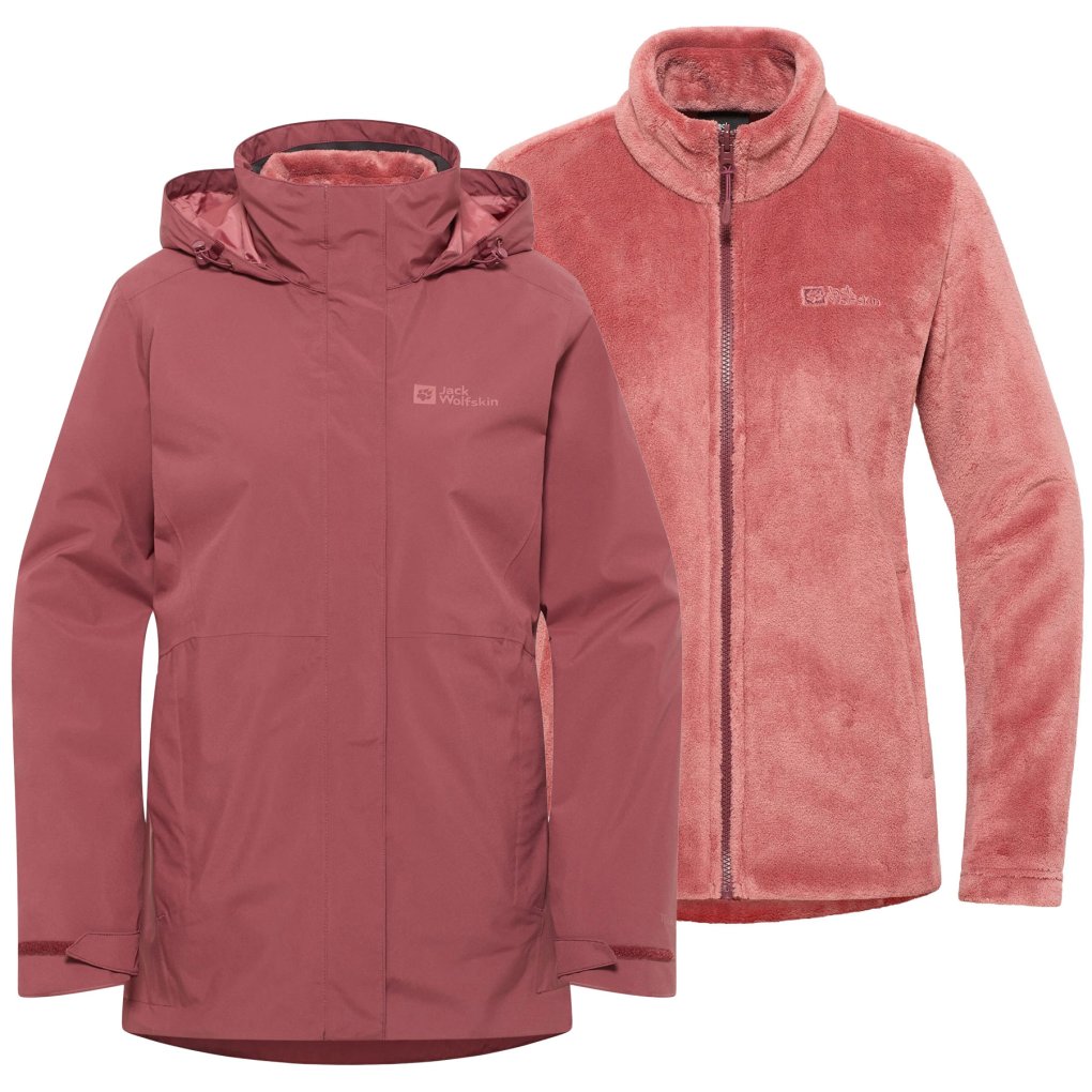 Jack Wolfskin Rotwand 3In1 Jacket Women red ochre