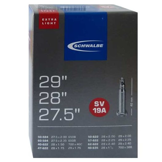 Slange Schwalbe 700x38-62C SV19A X-light æske FV40 27/29 10463533