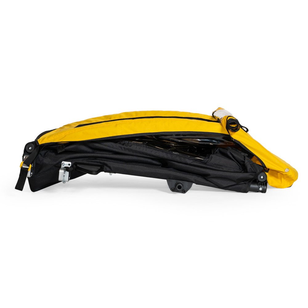 Burley Bee Double Bike Trailer for 1-2 Kids yellow/black BIKE24