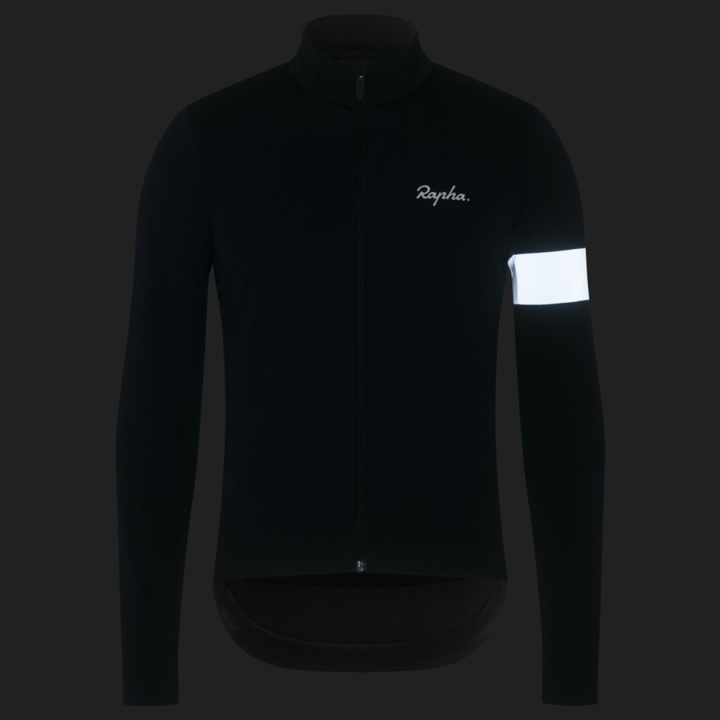 Rapha Core Winter Jacket Men - black/white | BIKE24