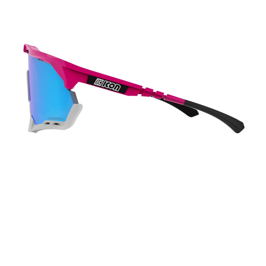 Scicon Aeroshade XL Okulary - Pink Fluo / Multimirror Blue +