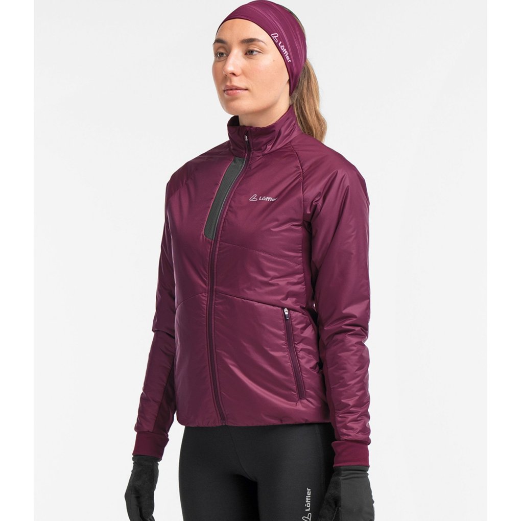 Löffler Athletica Primaloft 60 Hybridjacket Women - aubergine 536