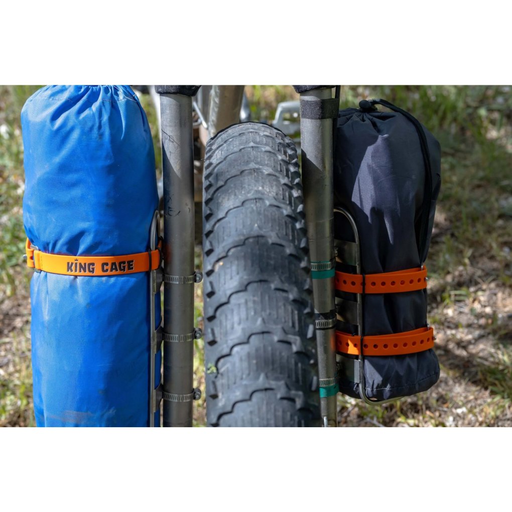 King Cage Manything Cage Solid Rod + Straps - Titanium | BIKE24