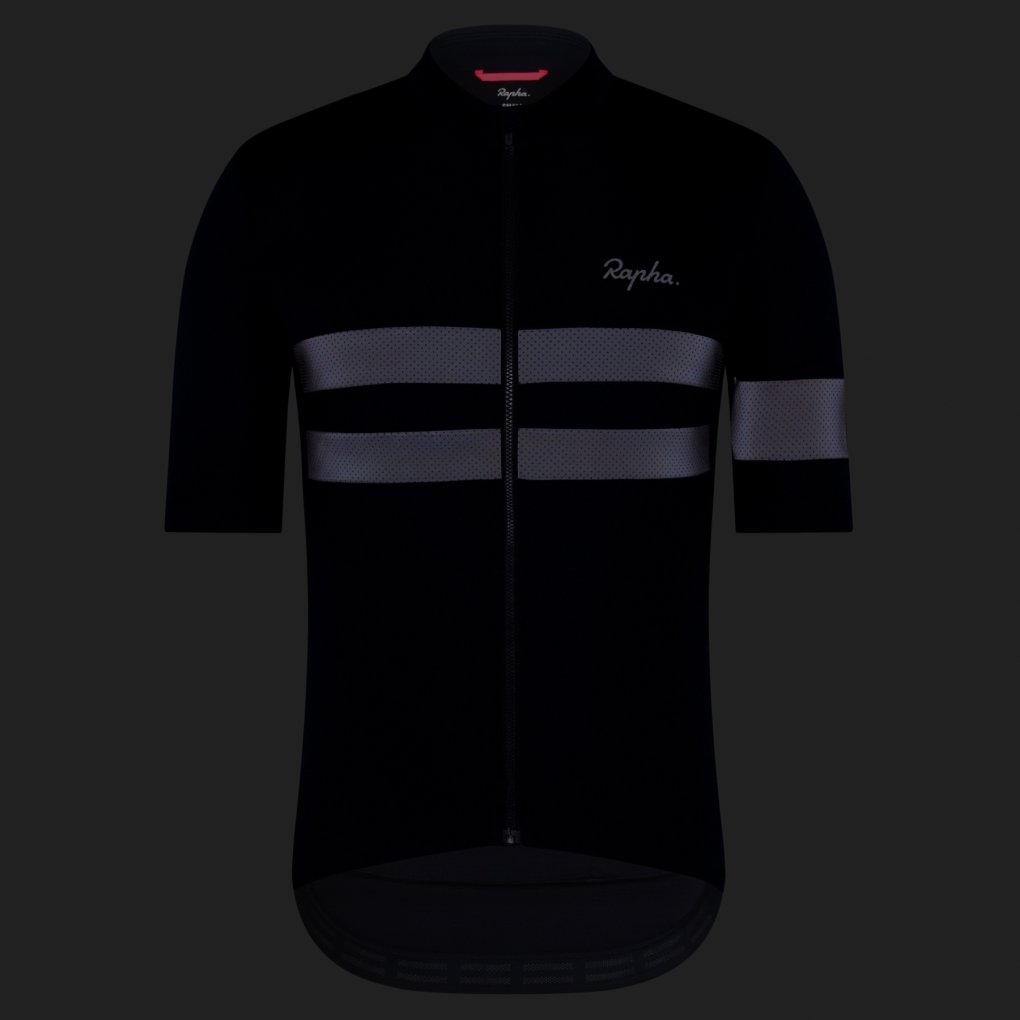 Rapha Brevet Short Sleeve Jersey Men - black/black | BIKE24