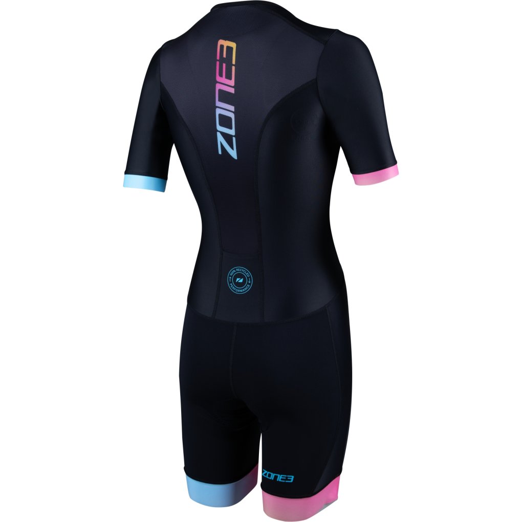 Zone3 Activate+ Short Sleeve Trisuit Women - black/neon | BIKE24