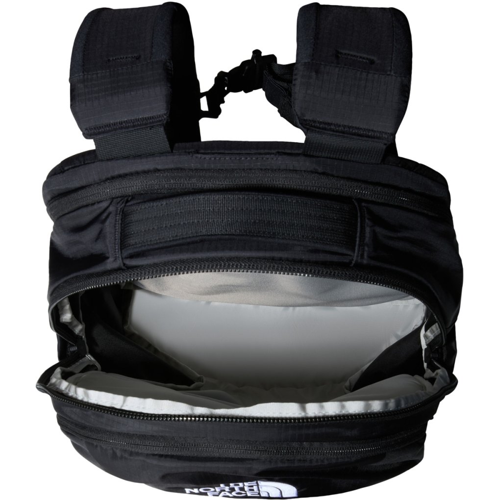 north face black backpack 46 Stalwart | TNF two water bottle pockets and sternum strap with whistle buckle The North Face Backpacks |