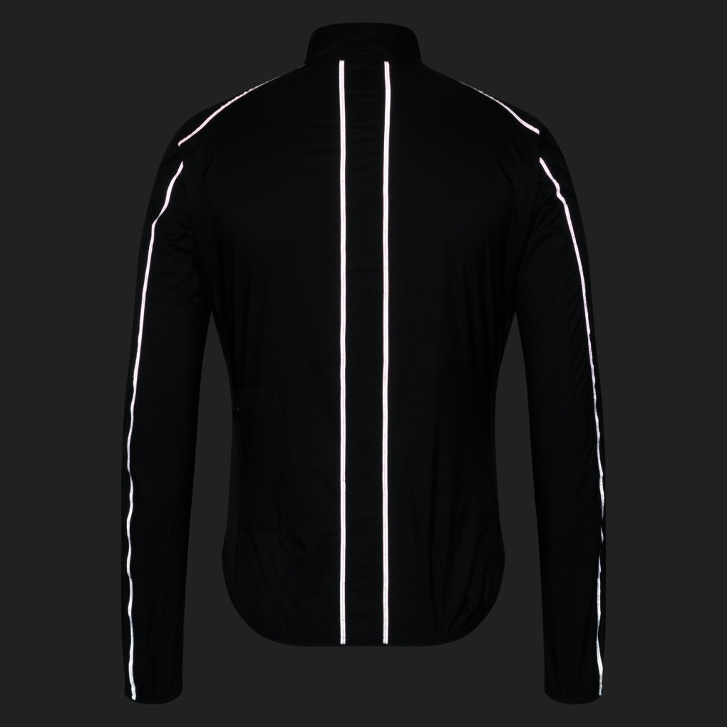 Rapha Brevet E. Wind Jacket Men - black/grey | BIKE24
