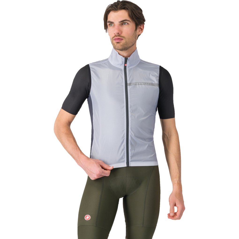 Castelli Squadra Stretch Vest Men - silver grey/dark grey | BIKE24