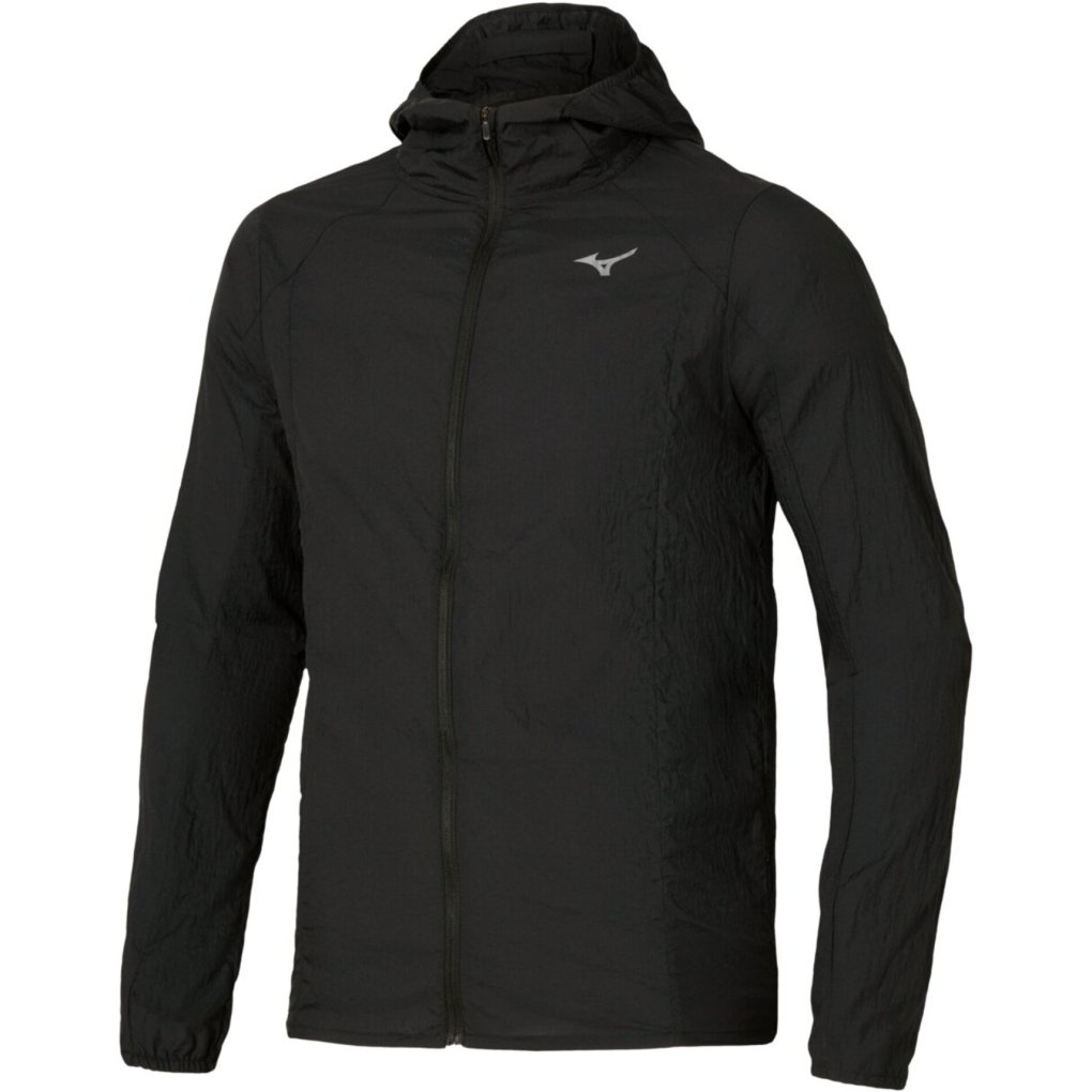Mizuno Tech Light Hooded Running Jacket Men - Black | BIKE24