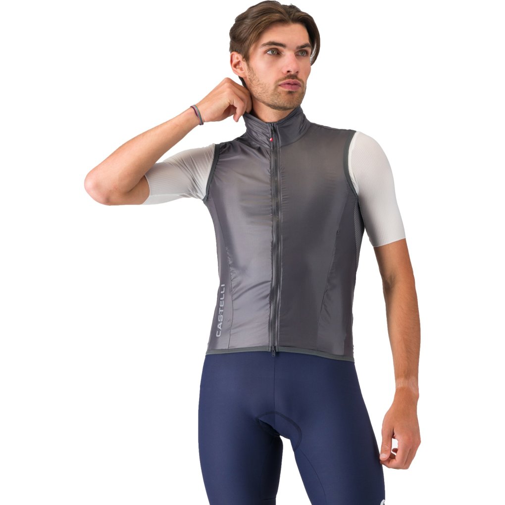 Castelli Aria 2 Vest Men - silver grey/dark grey 870 | BIKE24