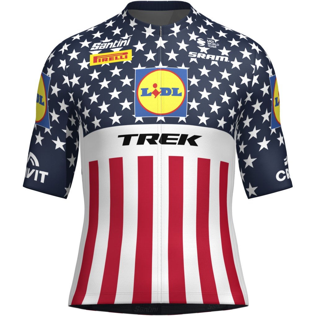 Trek Abbigliamento Ciclismo Champion Santini Maglia Ciclismo Uomo