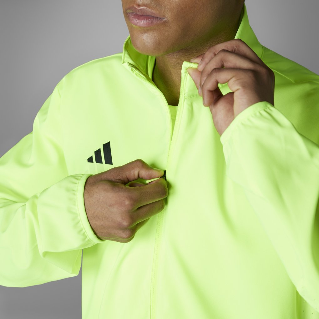 adidas Adizero Essentials Laufjacke Herren lucid lemon IX2839