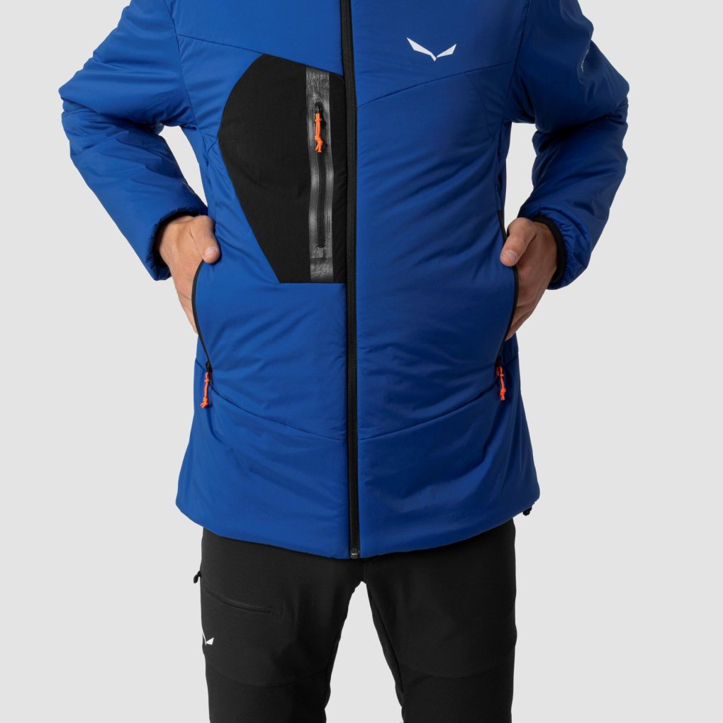 Salewa Ortles TirolWool Responsive Stretch Hooded Jacket Men black out 910