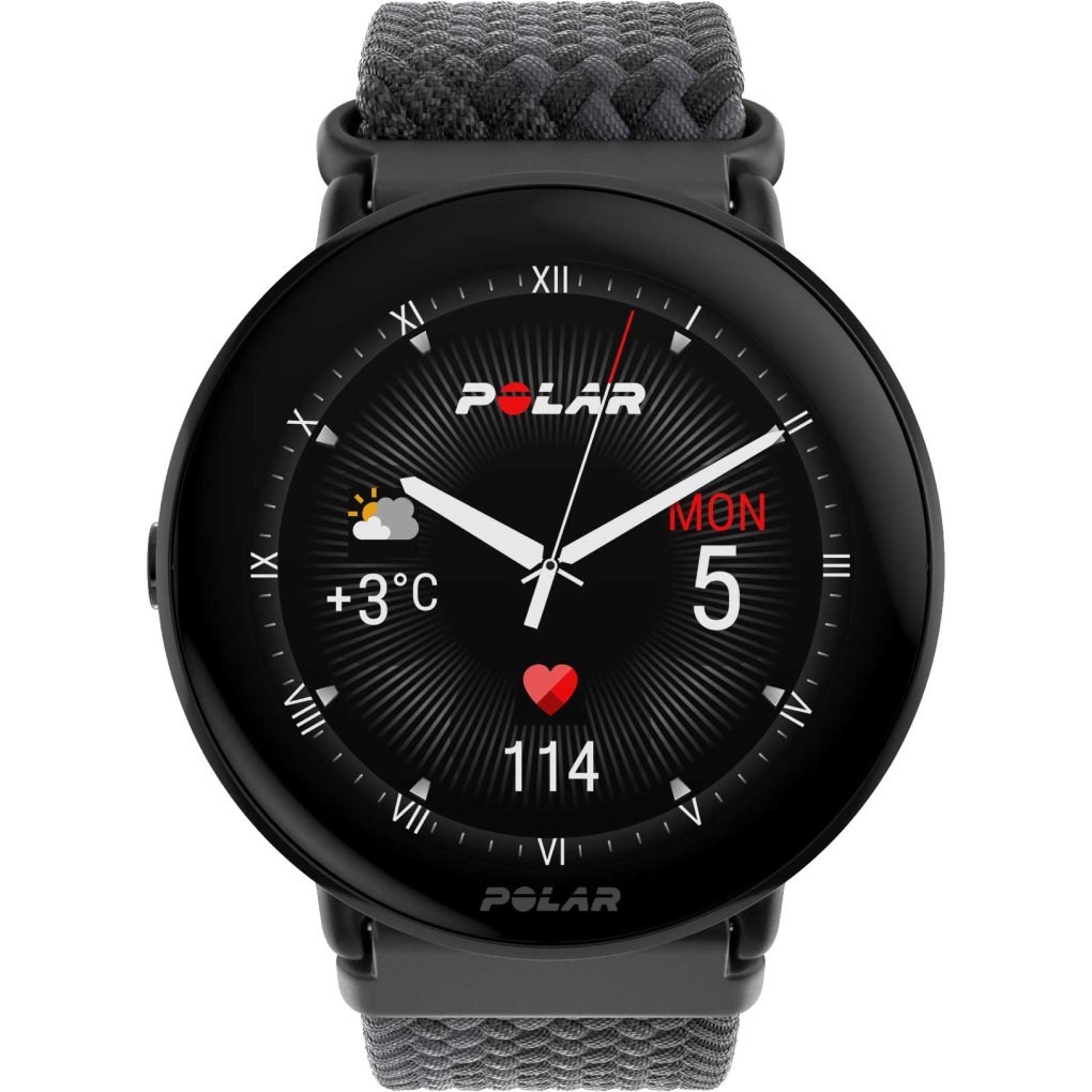 Polar Ignite GPS Fitness Watch Braided Yarn black