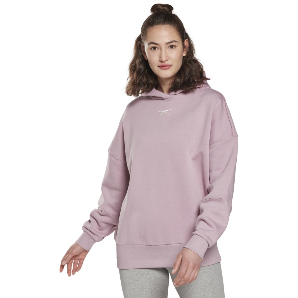 Reebok Felpa con Cappuccio Donna Studio Recycled Oversize