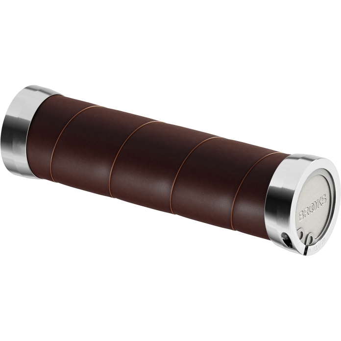 Brooks Slender Leather Grips for Twist Shifter - 130/100mm - black