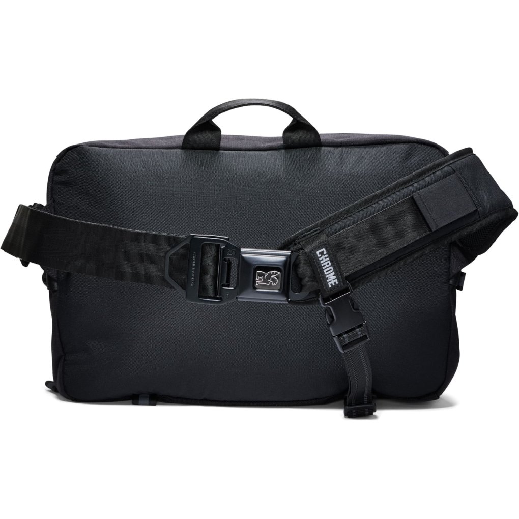 CHROME Kadet Max Sling Bag - 15L - Black Canvas Leather | BIKE24