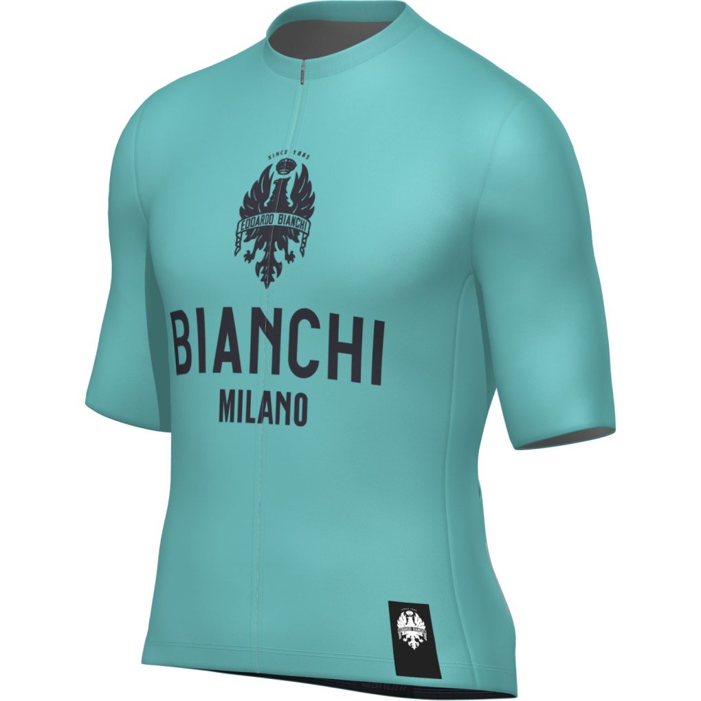 Maillot vélo rétro Bianchi Santini Shimano - Vêtements