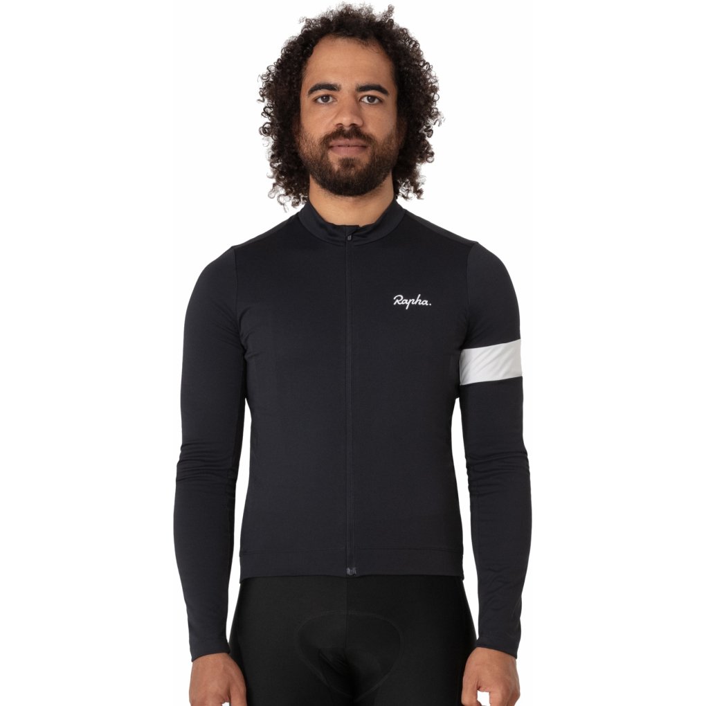 Maillot Manches Longues Rapha Homme XL Noir - Fermeture Intégrale - Cyclisme