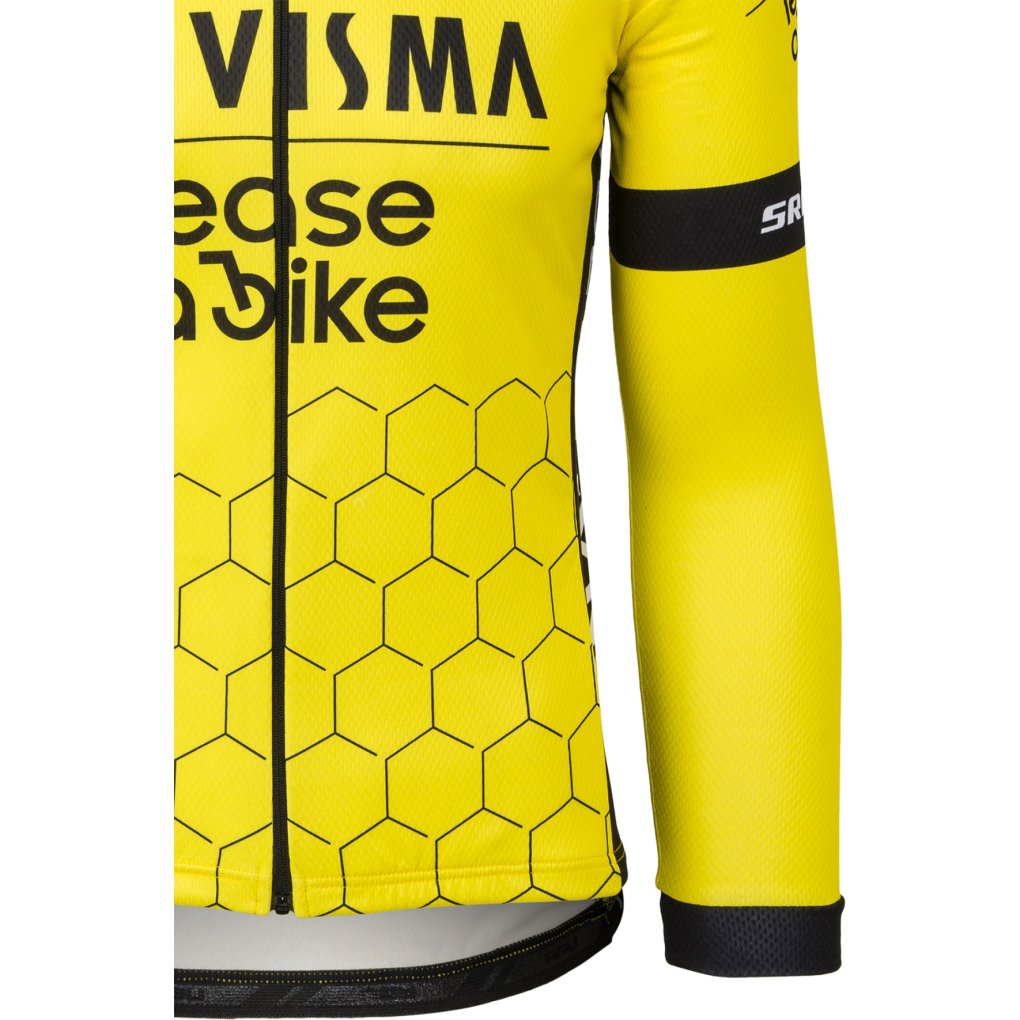 Visma Yellow Cycling Jersey Mens RAPidGEAR Team Visma Lease A Bike - Main Image