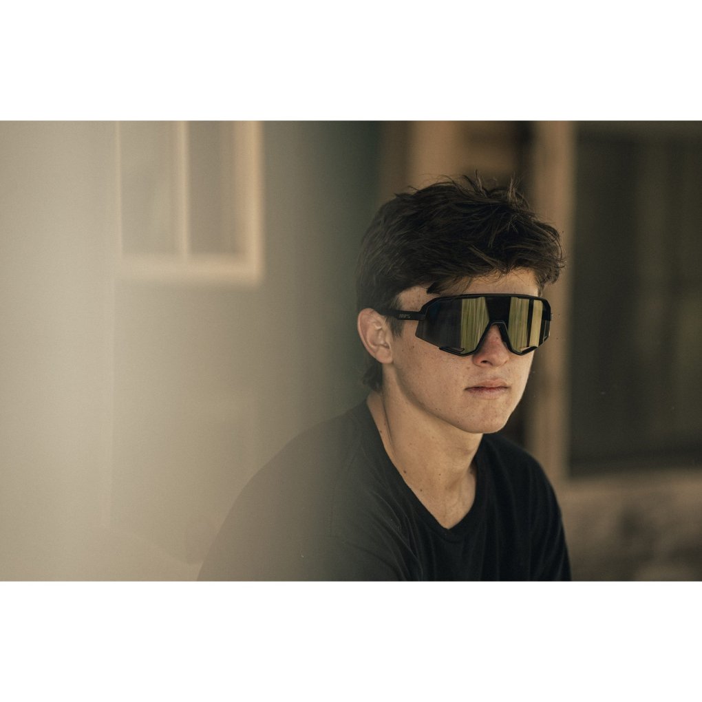 100% Slendale Glasses - Matte Black - Smoke | BIKE24