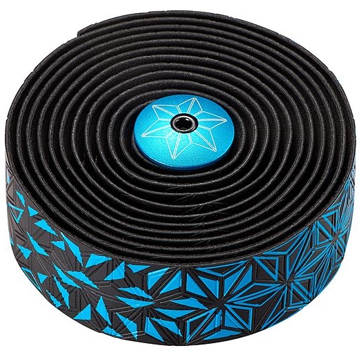 Nastro Manubrio Bici SUPACAZ Super Sticky Kush - Rosso Star Fade, Rifrattore 2,5mm