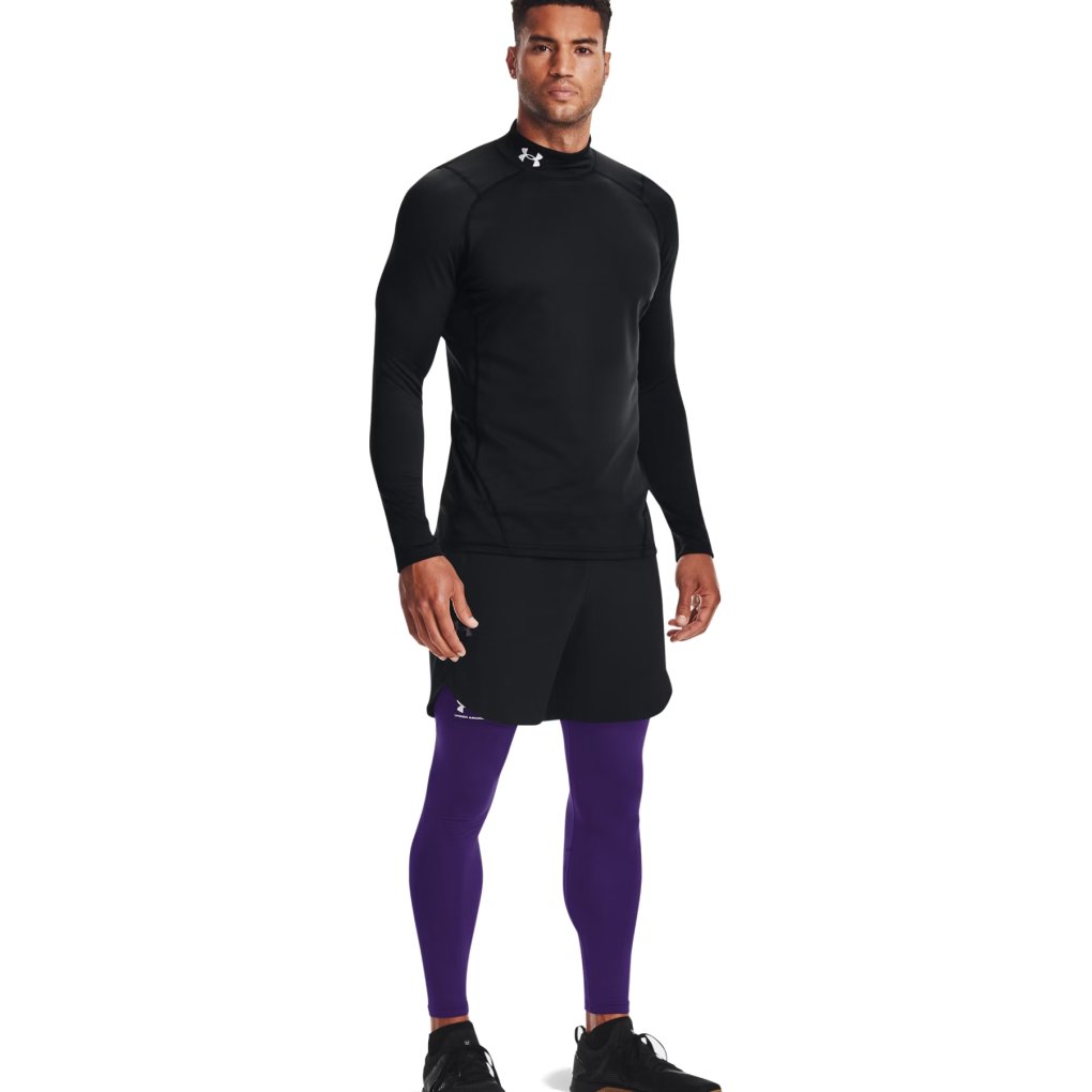 Under Armour ColdGear® Fitted Mock Long Sleeve Shirt Men Black