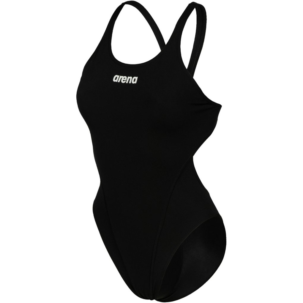 arena Performance Solid Team Swim Tech Swimsuit Women Black