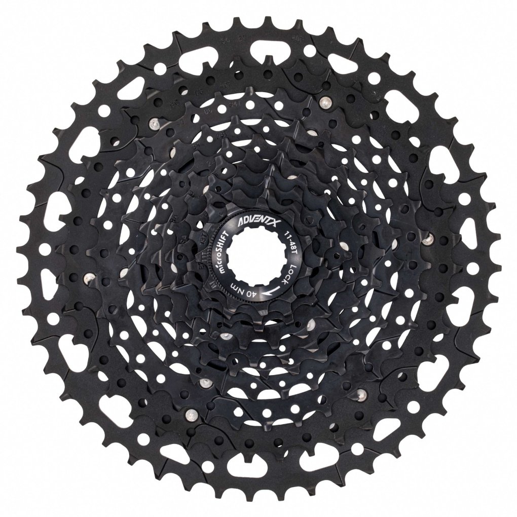 microSHIFT ADVENT X CS-G104 Cassette - Aluminium/Steel - 10-speed