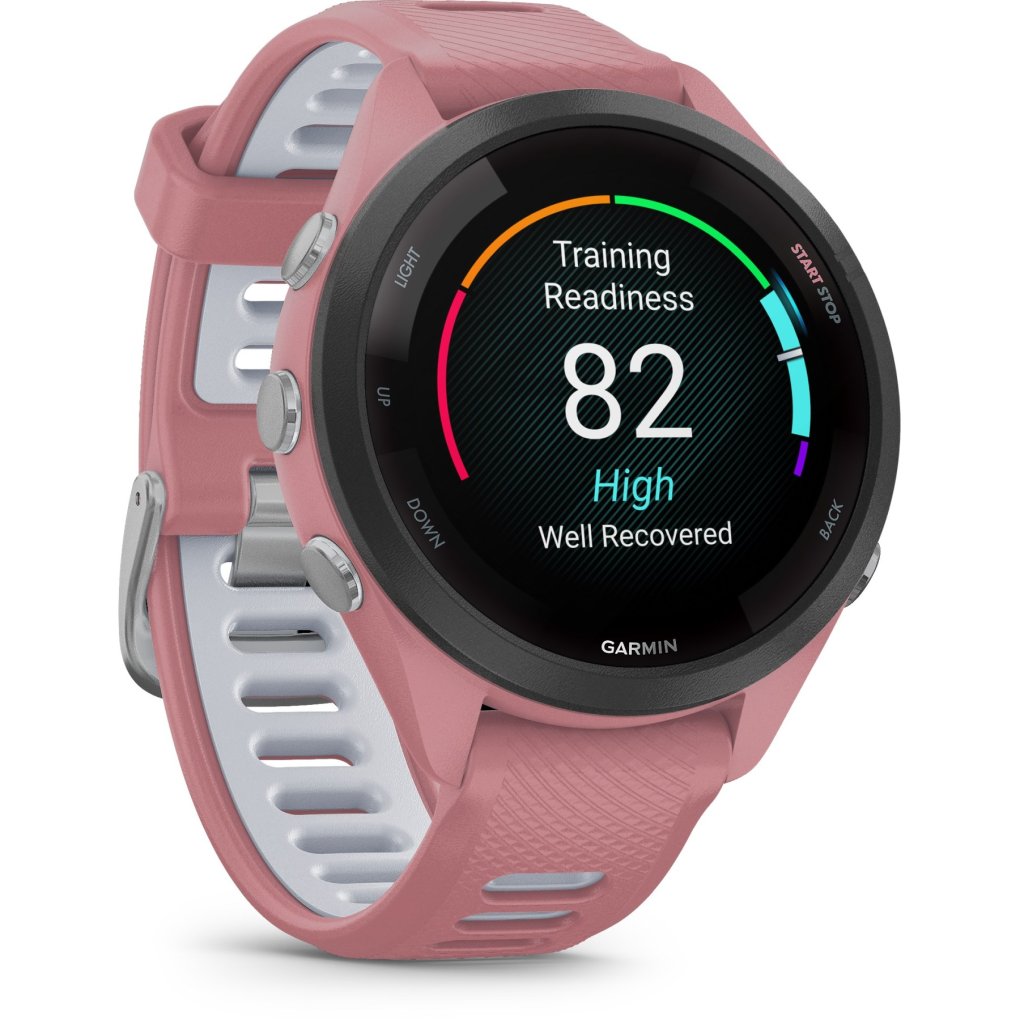 Garmin Forerunner 265S GPS Running Watch light pink/whitestone
