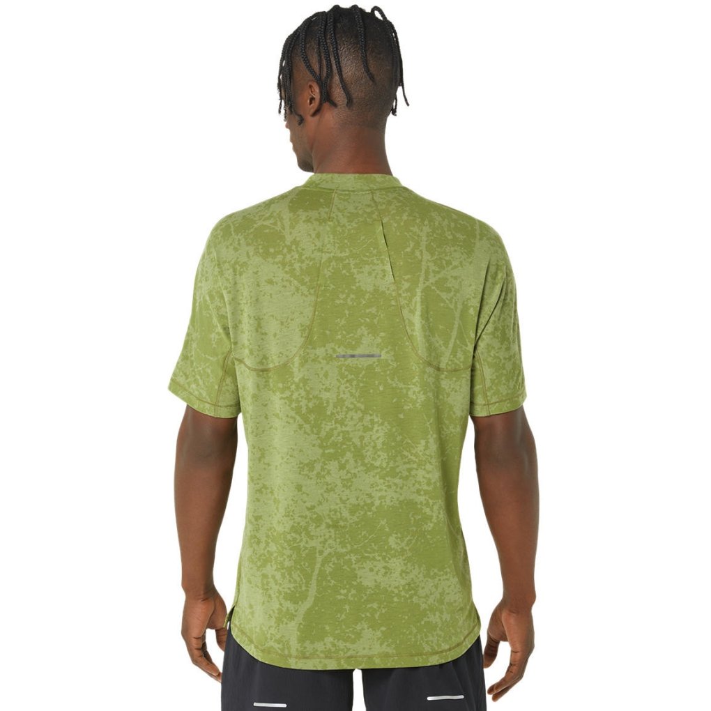 asics Metarun Pattern 1/2 Zip Shortsleeve Top Men cactus BIKE24