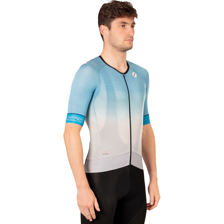 Bioracer Speedwear Cooling Jersey Men - grey/azure | BIKE24